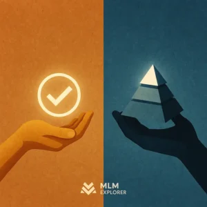 Marketing en red vs. esquemas piramidales